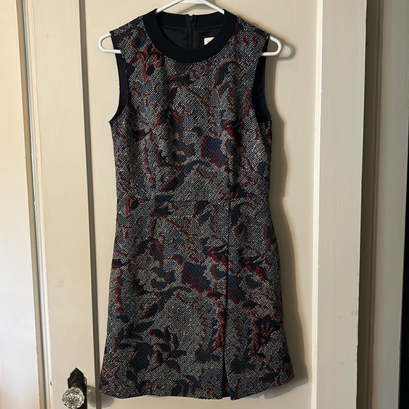 Tory Burch Dresses & Skirts - Tory Burch Size 4 Navy dress with white and burnt orange designs